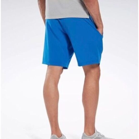 REEBOK - NWT - M Sz Medium Speedwick Active Shorts in Victor Blue. POCKETS! - Picture 13 of 16